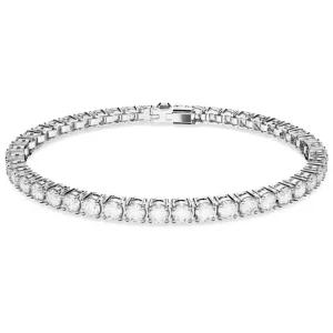 Swarovski Matrix armband Tennis ronde slijpvorm Zilver/Wit (S) 5648936