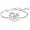 Swarovski Matrix armband Hartvorm Wit (16,5 - 20 cm) 5648299