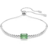 Swarovski Matrix armband Tennis verschillende slijpvormen Zilver/Wit (M) 5693411