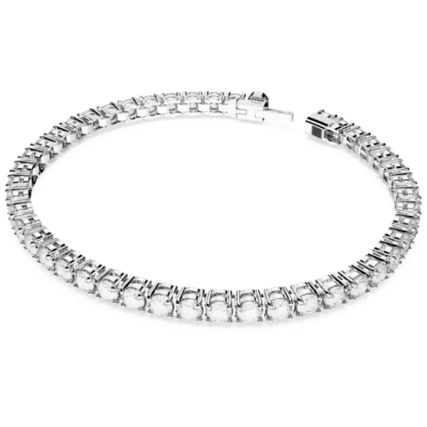 Swarovski Matrix armband Tennis ronde slijpvorm Zilver/Wit (S) 5648936