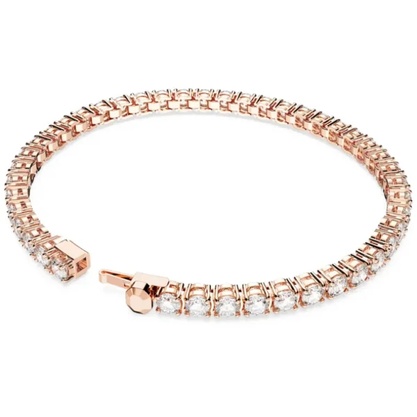 Swarovski Matrix armband Tennis round cut Rosé/Wit (M) 5657659