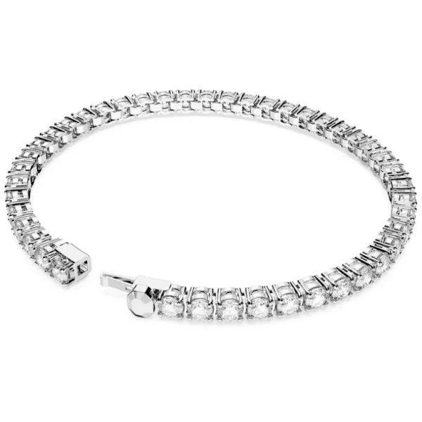 Swarovski Matrix armband Tennis round cut Zilver/Wit (M) 5648937