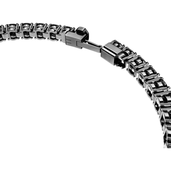 Swarovski Matrix armband Tennis round cut Zilver/Zwart (L) 5664150