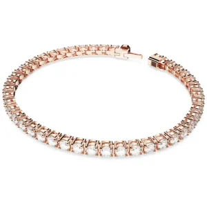 Swarovski Matrix armband Tennis round cut Rosé/Wit (M) 5657659