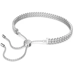 Swarovski Matrix armband Tennis ronde slijpvorm Zilver/Wit (M) 5221397