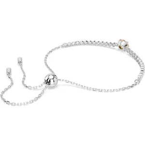 Swarovski Matrix armband Tennis verschillende slijpvormen Zilver/Wit (M) 5690694