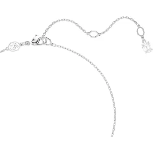 Swarovski Matrix ketting met hanger Ronde slijpvorm Crystal Pearl Zilver/Wit 5693897