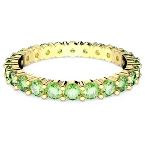 Swarovski Matrix ring Ronde vorm Goud/Groen