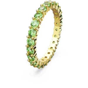 Swarovski Matrix ring Ronde vorm Goud/Groen