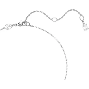 Swarovski Matrix set Ronde slijpvorm Crystal Pearl Ketting met oorbellen Zilver/Wit 5689624