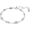 Swarovski Mesmera armband Verschillende slijpvormen Zilver/Wit (M) 5661530