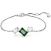 Swarovski Mesmera armband Verschillende slijpvormen Zilver/Groen 5668360