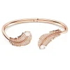 Swarovski Nice armband Bangle met veer Rosé/Wit (16 cm) 5663478