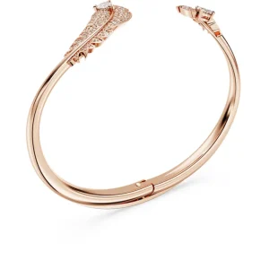 Swarovski Nice armband Bangle met veer Rosé/Wit (16 cm) 5663478