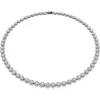 Swarovski Una ketting Ronde slijpvorm Zilver/Wit 5681057