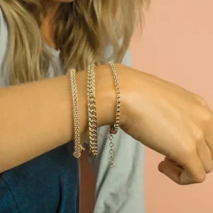 Zinzi Geel vergulde zilveren armband ZIA1057G