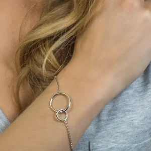 Zinzi Zilveren armband - Verbonden Open Rondjes ZIA1278